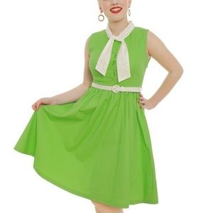 Lindy Bop 60s Inspired Jillian Dress with Neck Tie FINAL PRICE-MOVING SALE